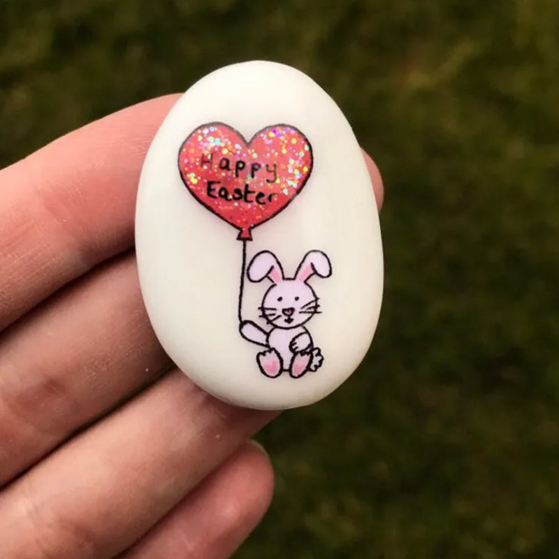 Easter Bunny Pocket Stone Gift