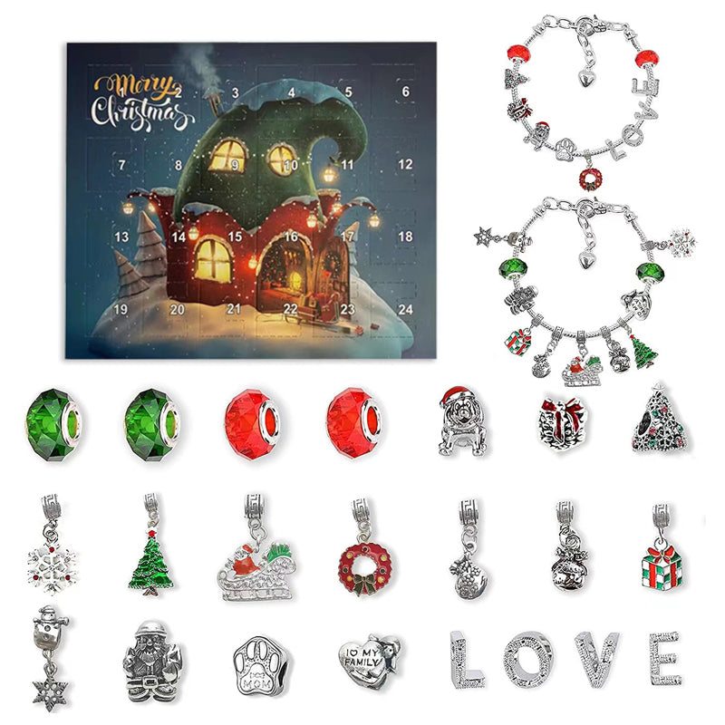 Diy Christmas Advent Calendar Bracelets Set