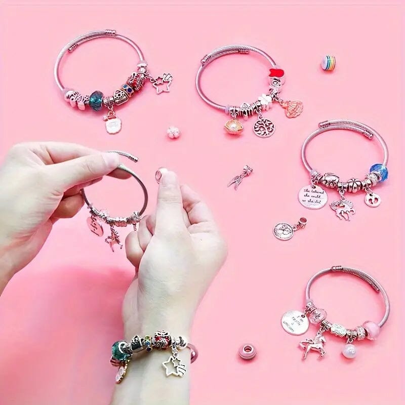 Upgraded DIY Girls Charm Bracelet Making Kit