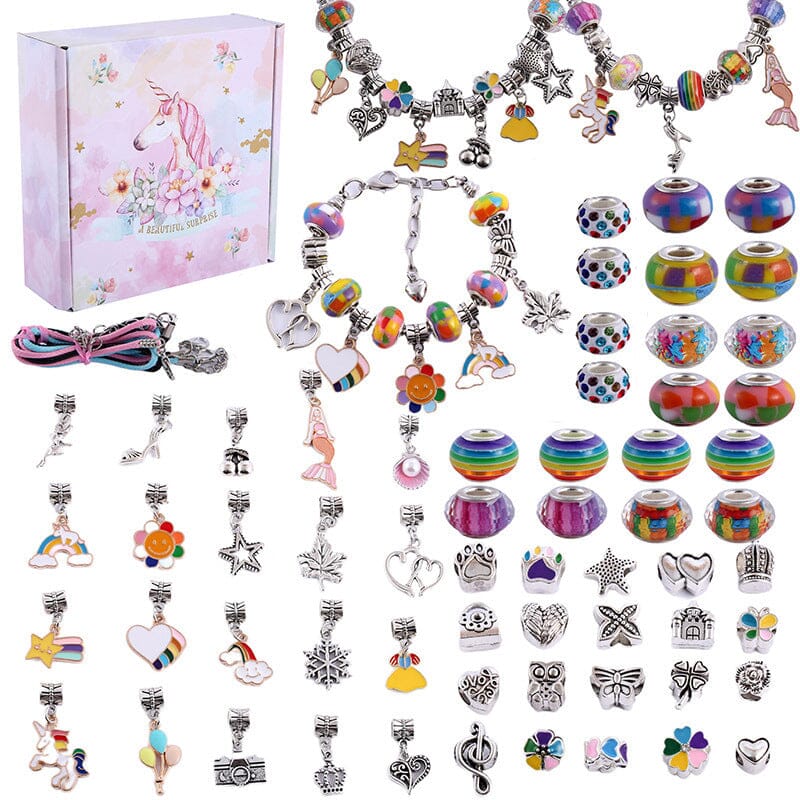 Upgraded DIY Girls Charm Bracelet Making Kit