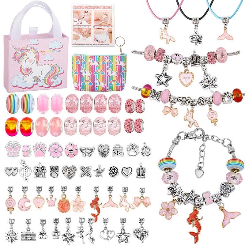 Upgraded DIY Girls Charm Bracelet Making Kit