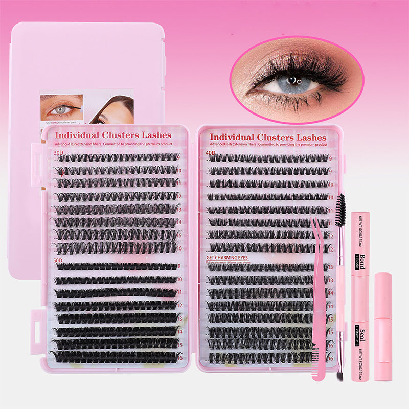 Natural Fluffy False Eyelash Extensions Set