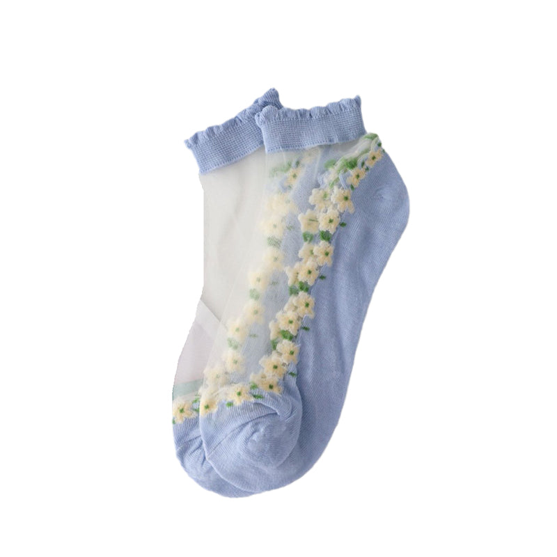 Summer Floral Breathable Socks