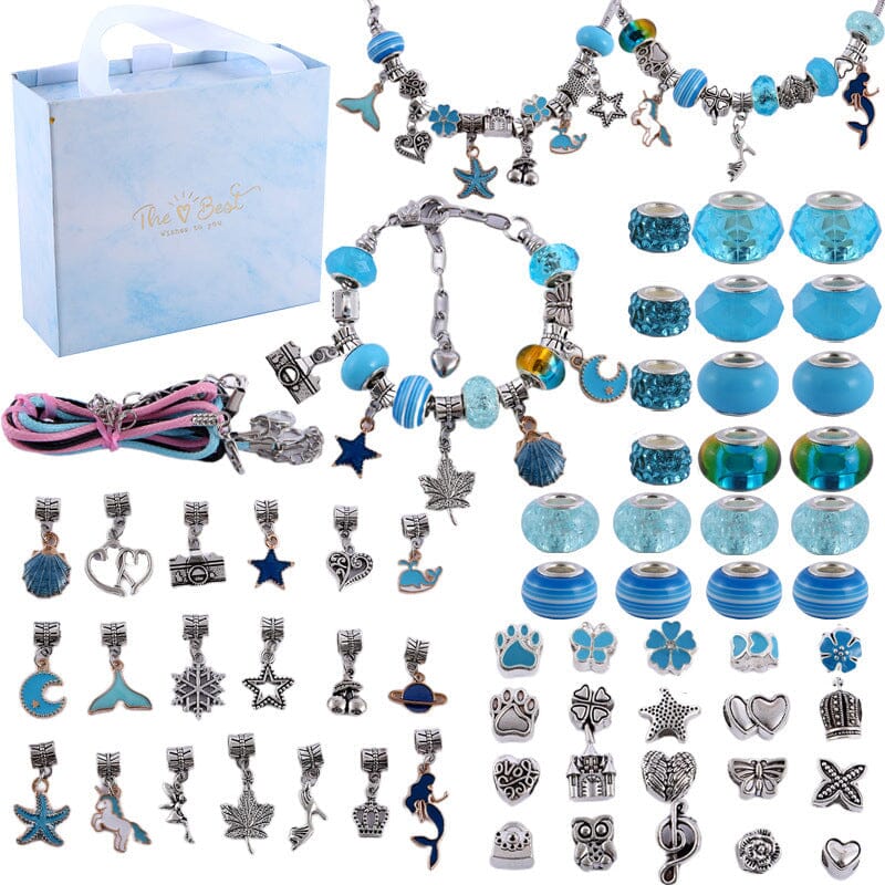 Upgraded DIY Girls Charm Bracelet Making Kit