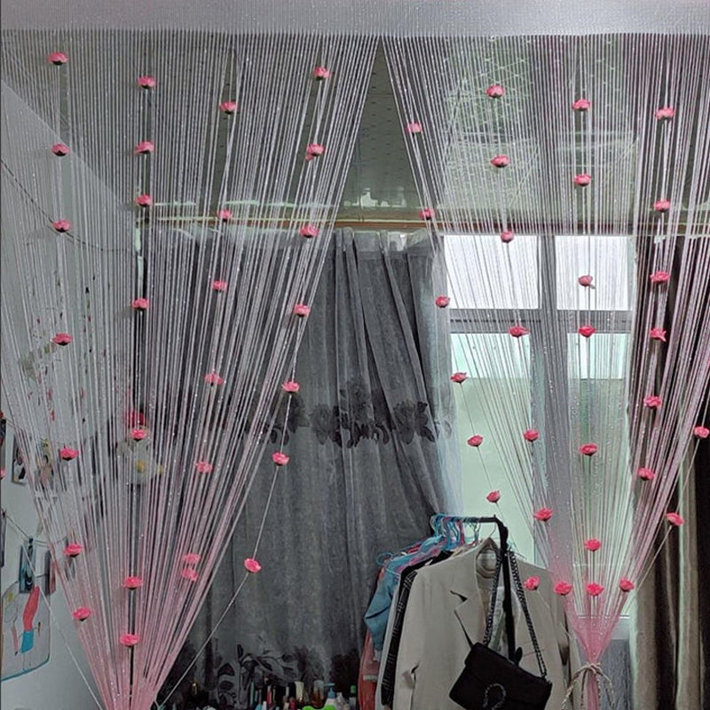 Rose Thread Door Curtain