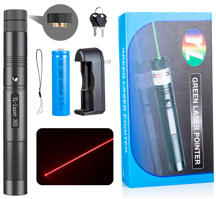 Rechargeable Long Range Flashlight/Laser Pointer