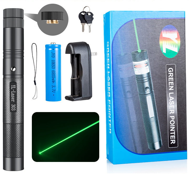 Rechargeable Long Range Flashlight/Laser Pointer