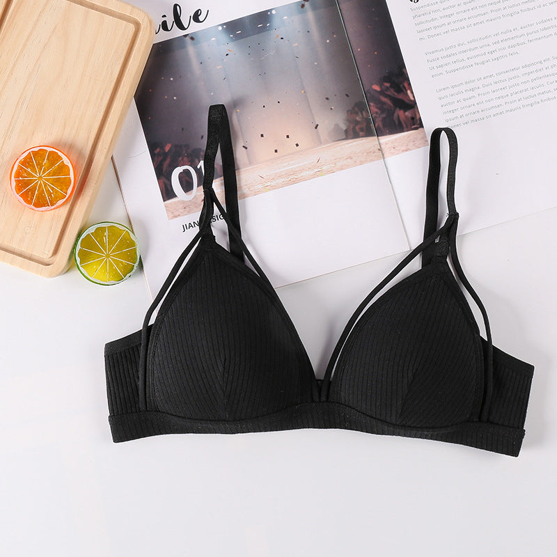 Women's Plain Cut Out Wireless Bra