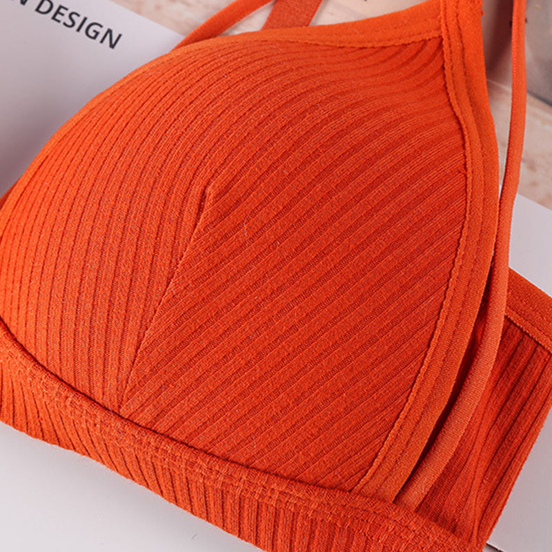 Women's Plain Cut Out Wireless Bra