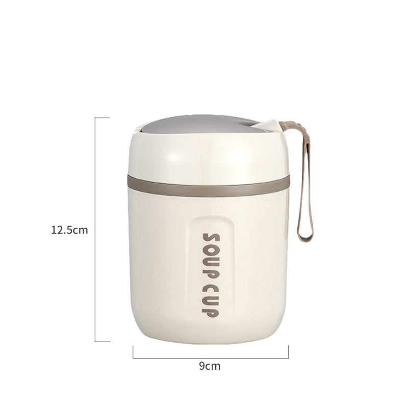 Stainless Steel Thermal Container with Foldable Spoon