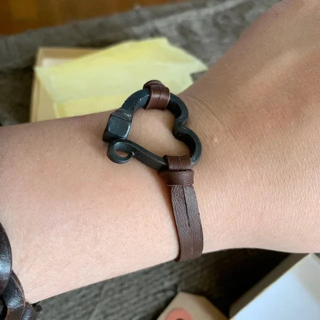 Handmade Love Horseshoe Nail Bracelet