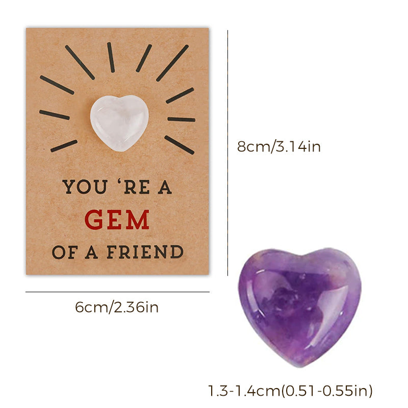 Valentines Cards with Heart-Shape Crystals