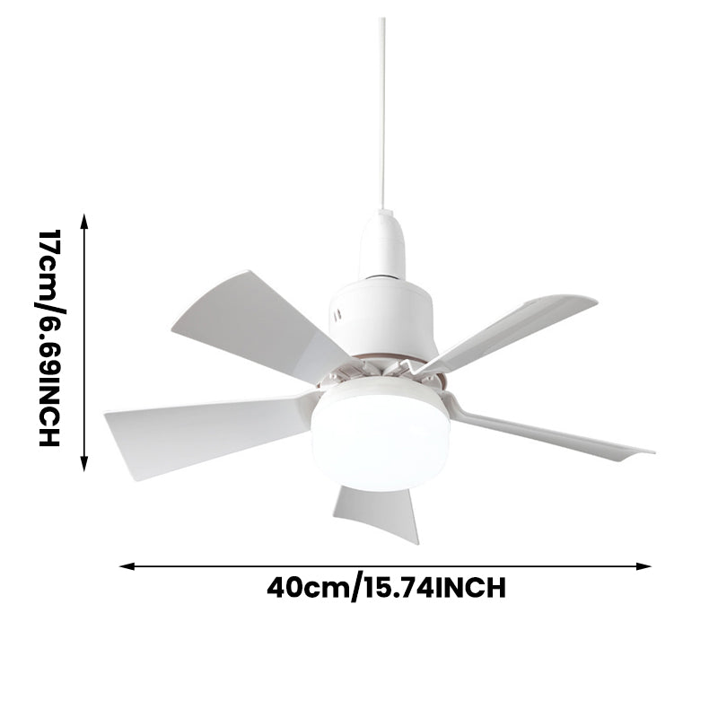 Bright Cool Ceiling Socket Fan & Light with Remote Control