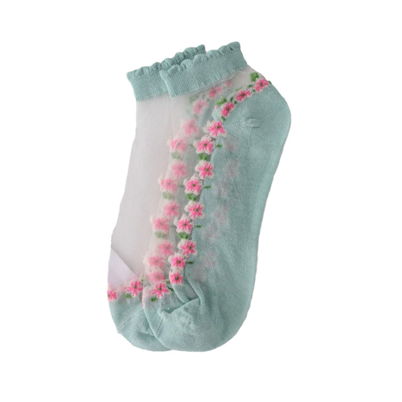 Summer Floral Breathable Socks