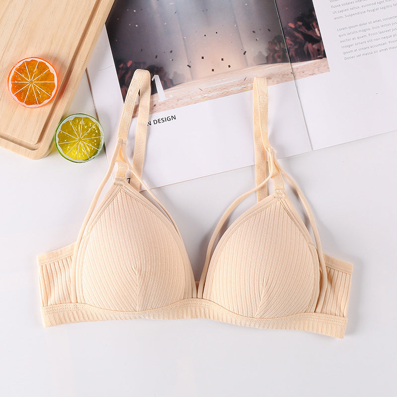 Women's Plain Cut Out Wireless Bra