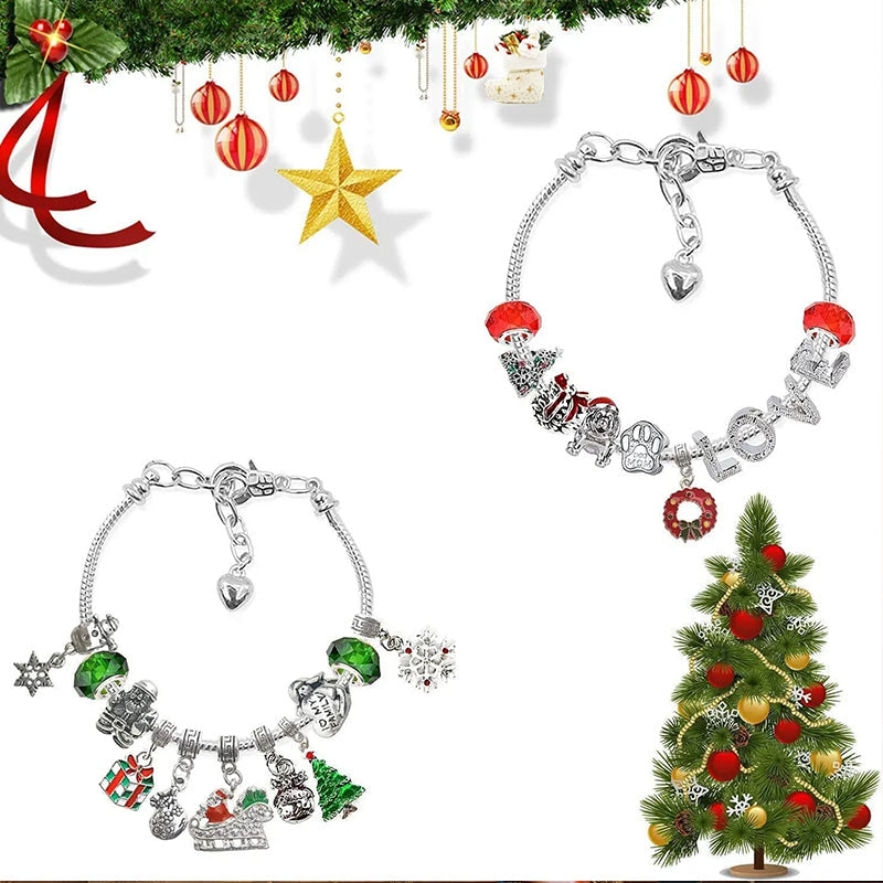 Diy Christmas Advent Calendar Bracelets Set