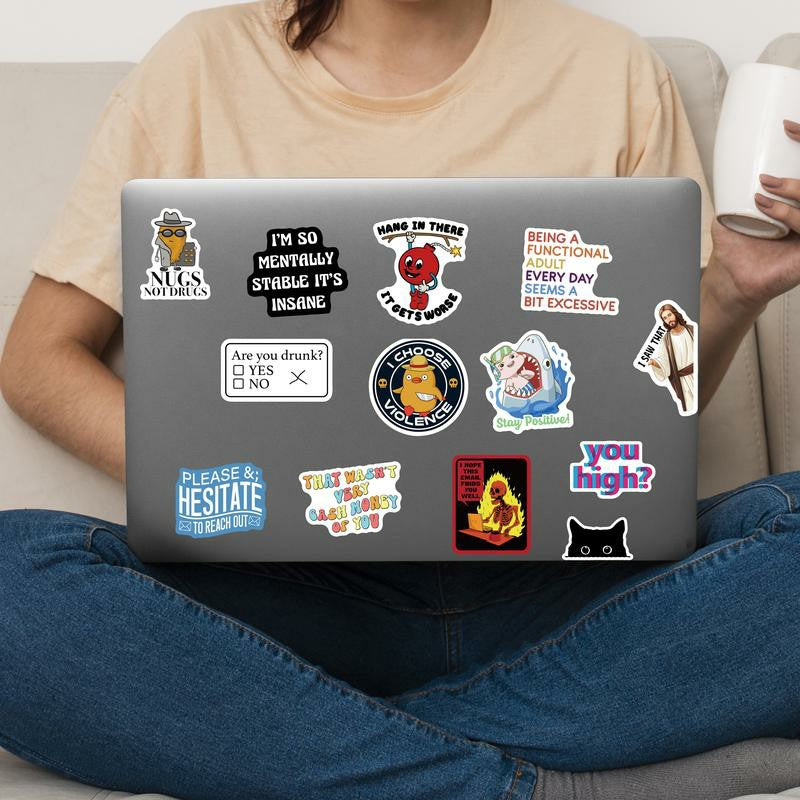 150 Funny Stickers For Adults