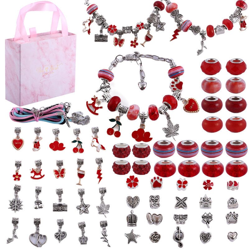 Upgraded DIY Girls Charm Bracelet Making Kit