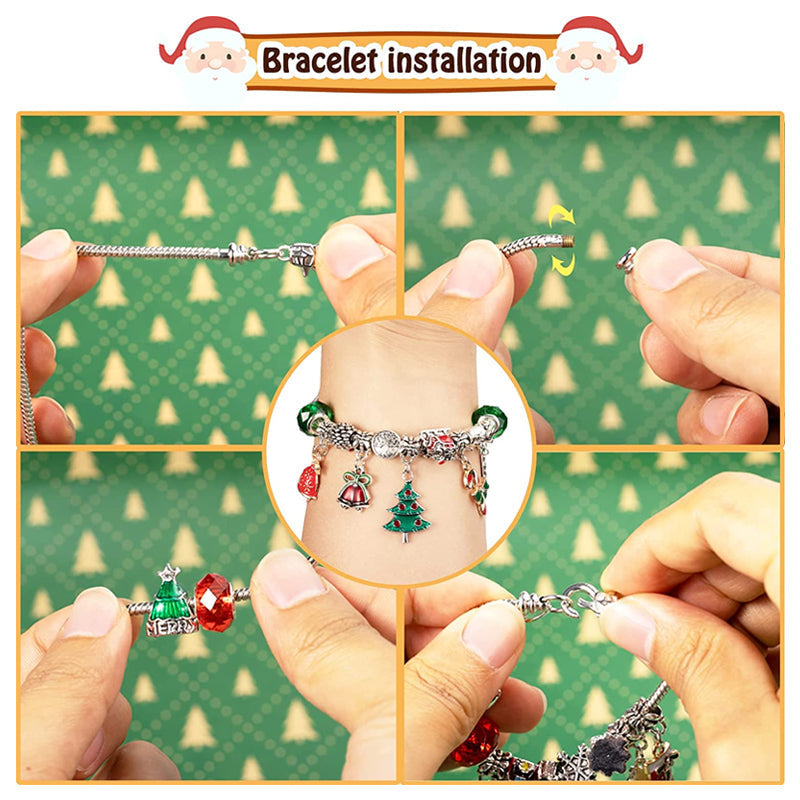 Diy Christmas Advent Calendar Bracelets Set