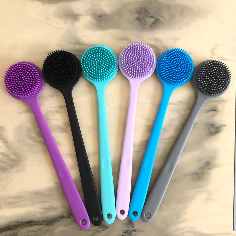 Long Handled Silicone Bath Massage Brush