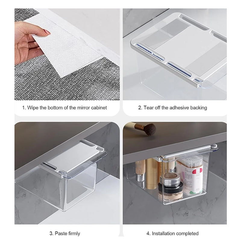 Wall-Mounted Dustproof Drawer Storage Rack