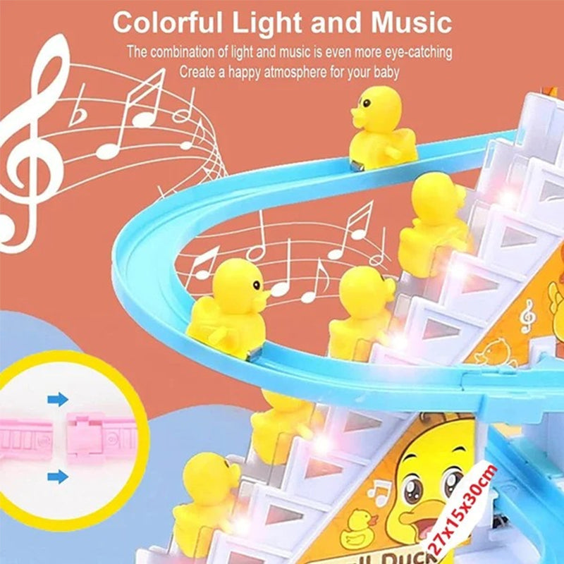 🦆Electric Duck Slide Track With Lights And Music🦆