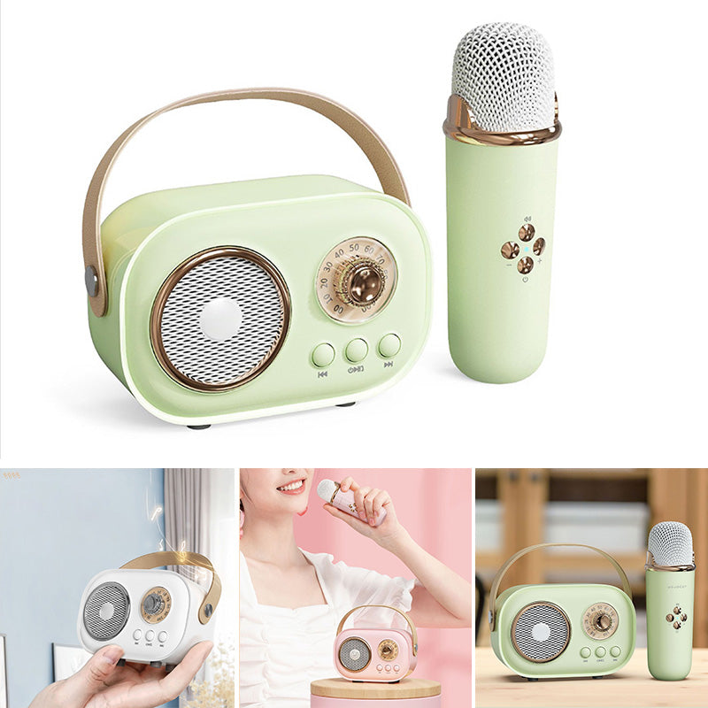 Mini Karaoke Machine With Wireless Microphone