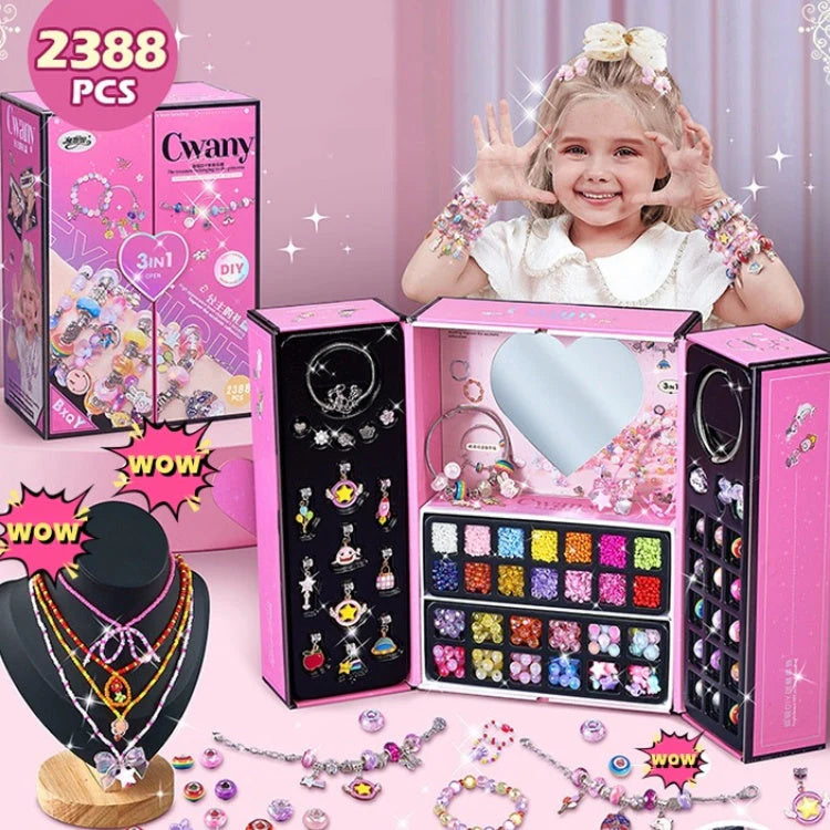 Upgraded DIY Girls Charm Bracelet Making Kit