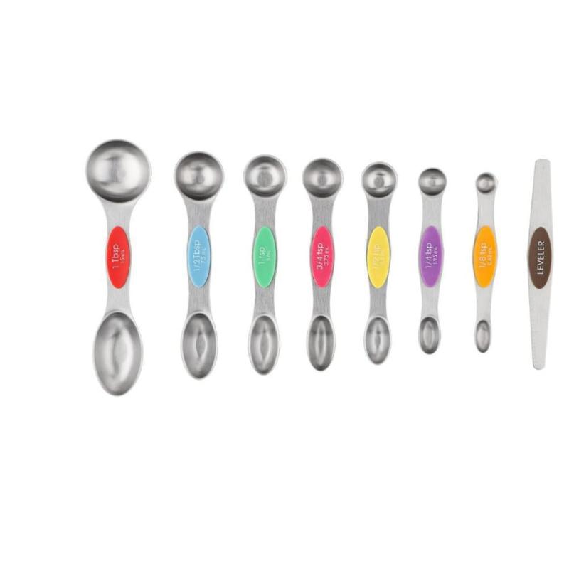 Stainless Steel Magnetic Measuring Spoons Set