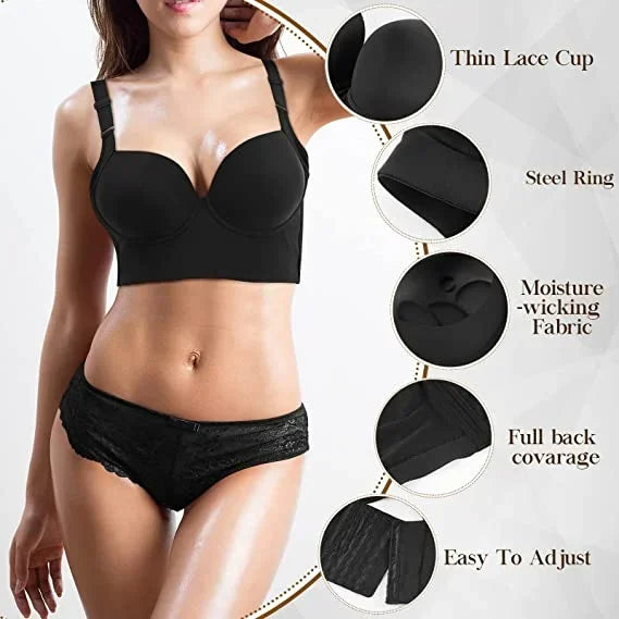 Deep Cup Bra With Shapewear