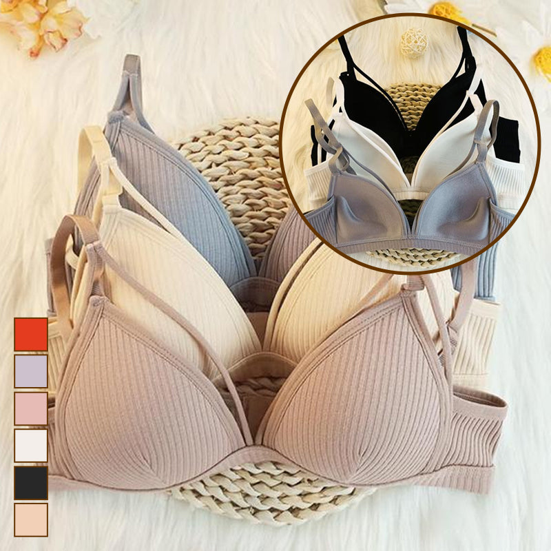 Women's Plain Cut Out Wireless Bra