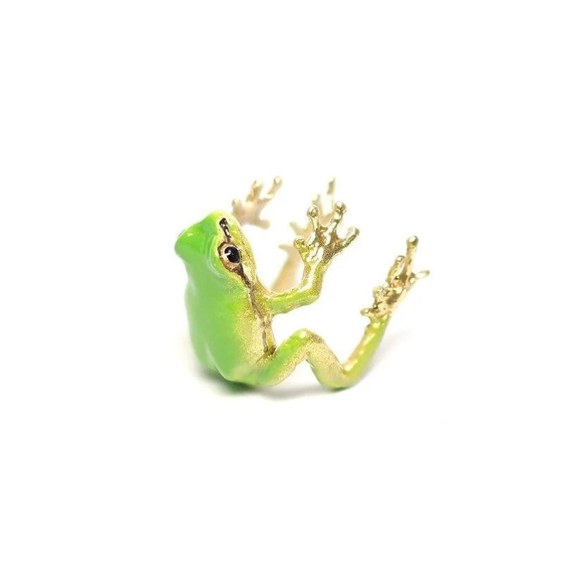 Latest-tree Frog Ring & Earrings