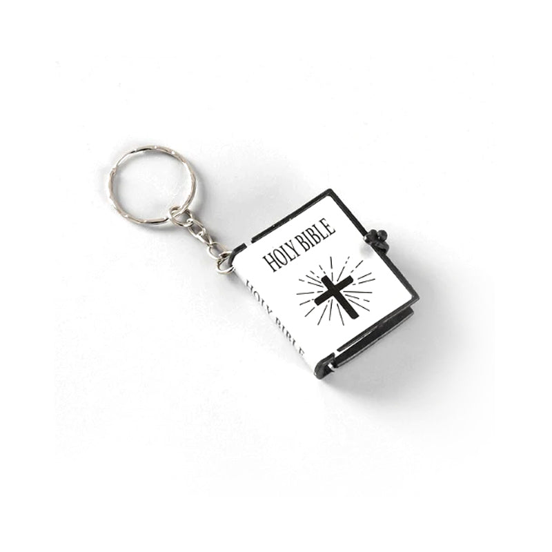 Mini Bible Cross Keychain