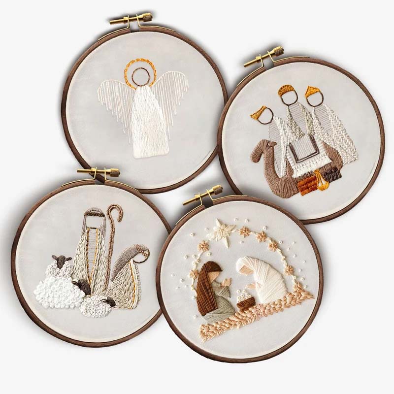 Nativity Scene Embroidery Kit