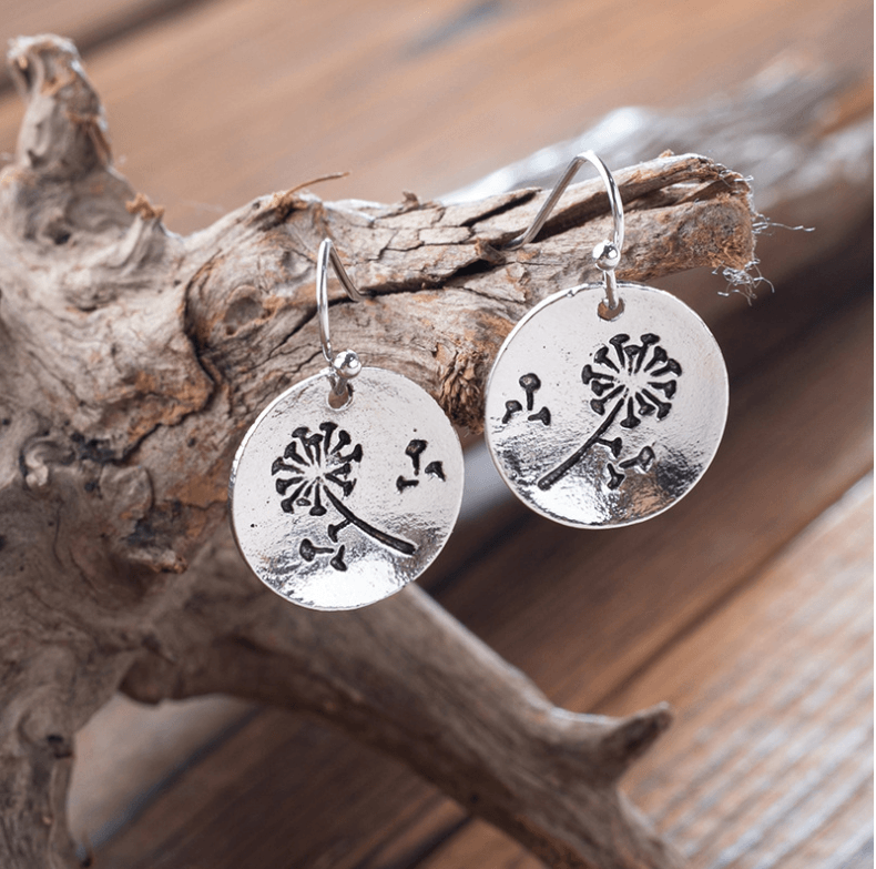 Nature-inspired Dandelion Earrings
