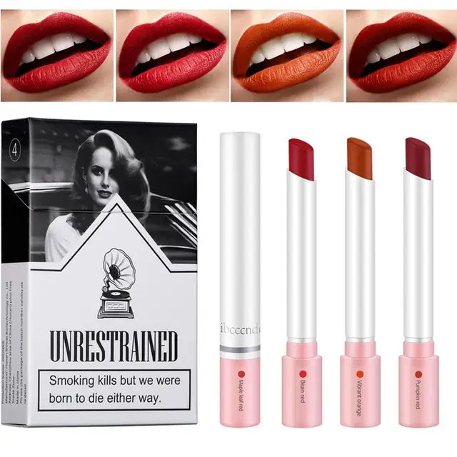 Matte Cigarette Lipstick Pack Set