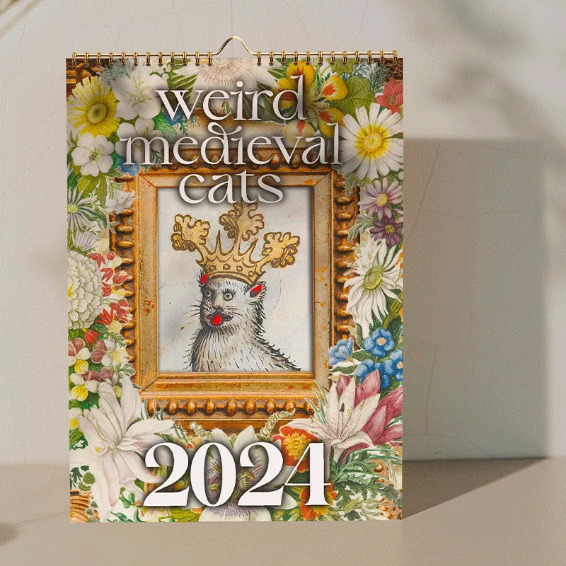 Weird Medieval Cats Calendar 2024 stellayaus