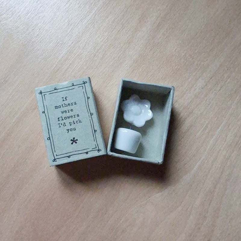 Porcelain Flower Matchbox Gift - Mother's Day Present