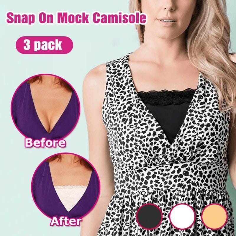 CleavageSafe Snap-On Mock Camisole