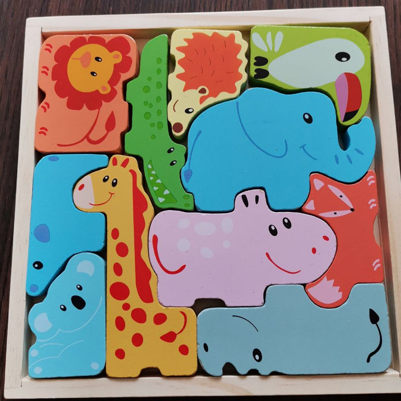 Animal Building Block & Puzzle for Kids