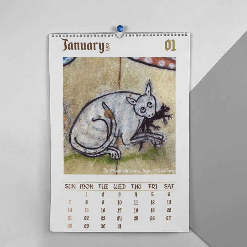 2024 Weird Medieval Cats Calendar stellayaus