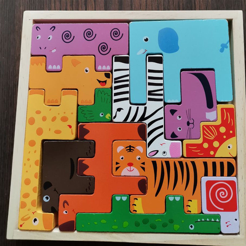 Animal Building Block & Puzzle for Kids