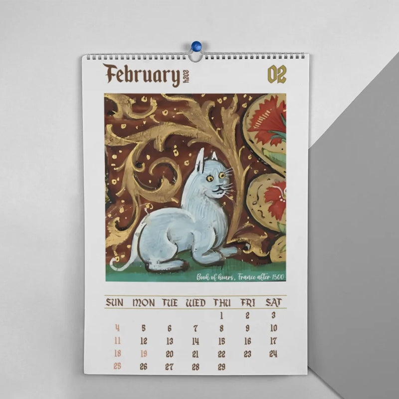 2024 Weird Medieval Cats Calendar stellayaus