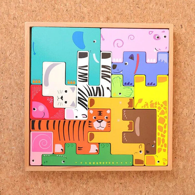 Animal Building Block & Puzzle for Kids