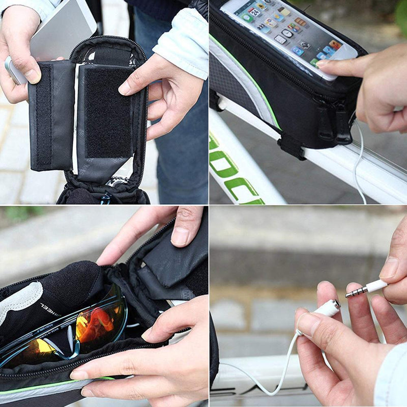 Touch screen bike bag